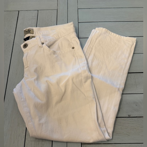 LUCKY BRAND 🍀| white crop denim jeans | Sz 8(29) - Picture 2 of 7